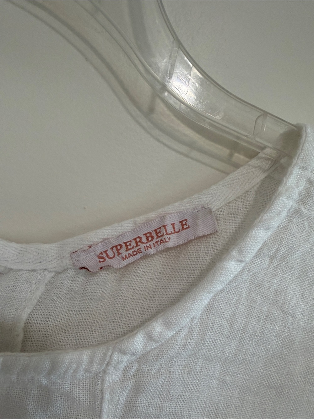 Relaxed White Linen Tunic Top - Picture 2 of 4